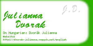 julianna dvorak business card